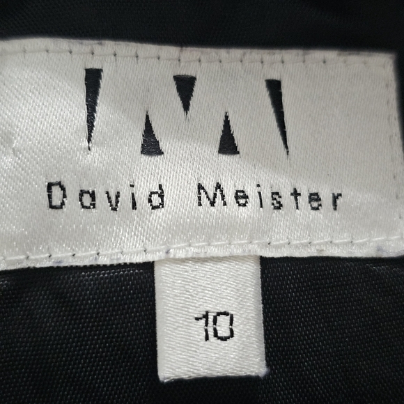 David Meister sheath tweed multicolor midi sleeveless dress size 10 - Picture 7 of 8